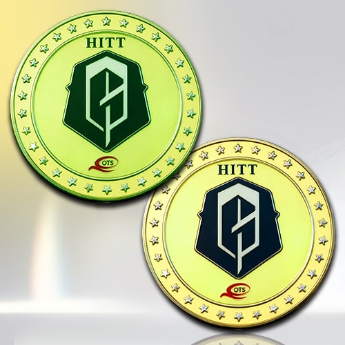 HITT OTS Glow-in-the-Dark Corporate Challenge Coin