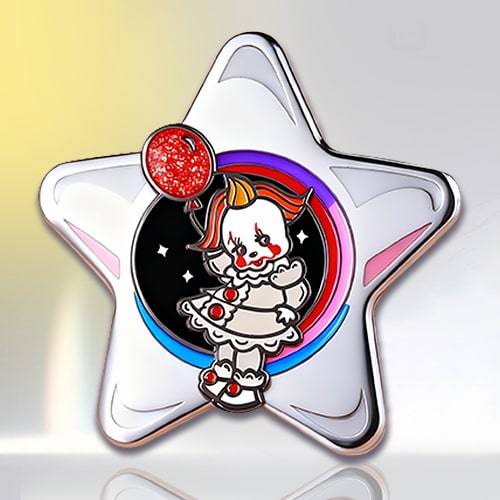 Halloween Pennywise Spinner Enamel Pin