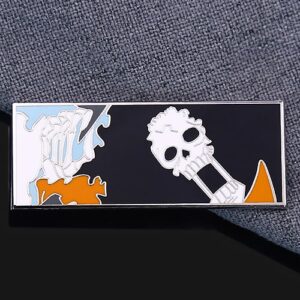 Halloween Skeleton Art Enamel Pin
