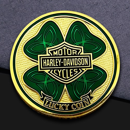 Harley-Davidson Lucky Clover Corporate Challenge Coin