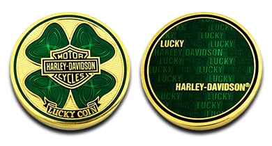 Harley-Davidson Lucky Clover Corporate Challenge Coin