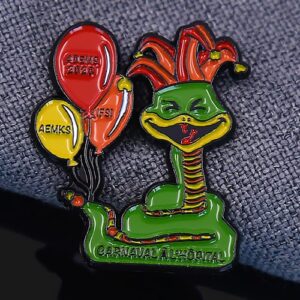 Hospital Carnival Joker Snake Enamel Pin