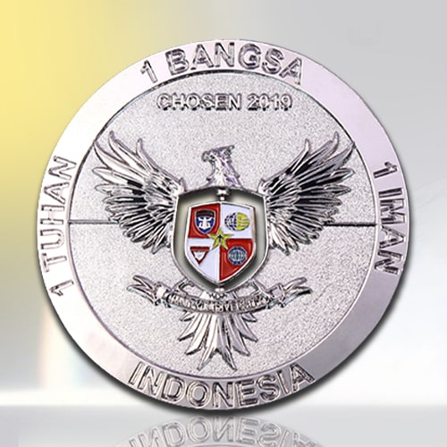 Indonesian Eagle Emblem Spinner Military Pin