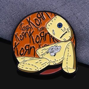 Korn Voodoo Doll Halloween Enamel Pin