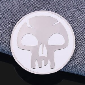 Minimalist Skull Halloween Enamel Pin