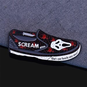 Scream Ghostface Sneaker Halloween Enamel Pin