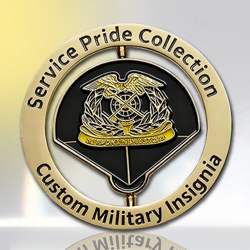 Service Pride Collection Insignia Spinner Military Pin