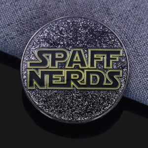 Spaff Nerds Starry Glitter Enamel Pin