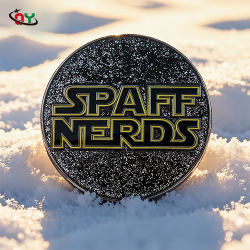 Spaff Nerds Starry Glitter Enamel Pin