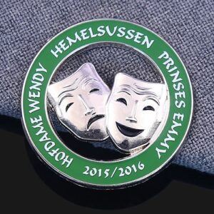 Theatrical Masks Royal Holiday Enamel Pin