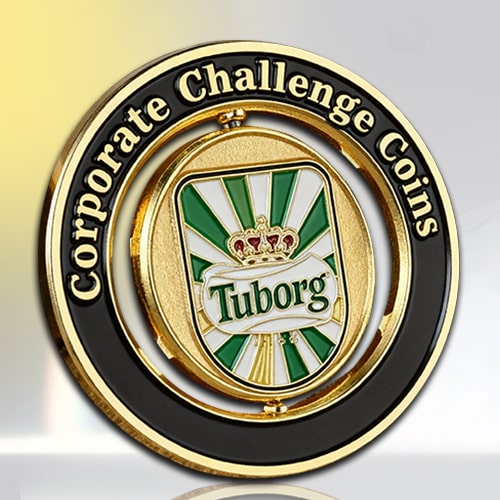 Tuborg Spinner Corporate Challenge Coin