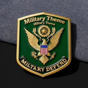 U.S. Eagle Military Defend Shield Military Pin