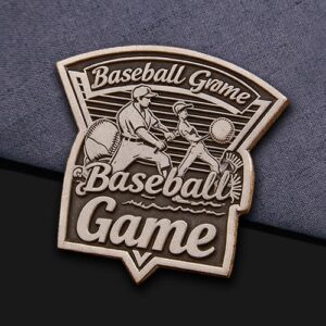Vintage Baseball Game Enamel Pin
