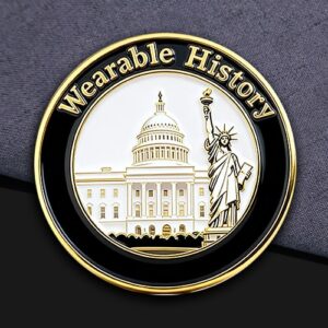 Wearable History US Landmarks Enamel Pin