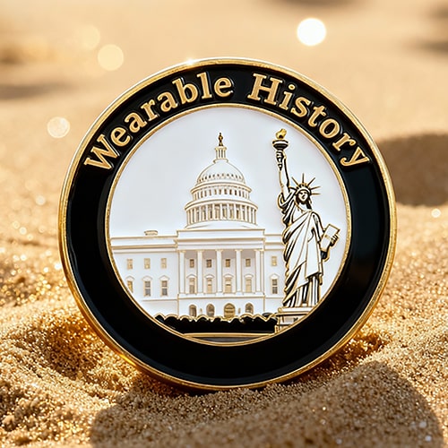 Wearable History US Landmarks Enamel Pin