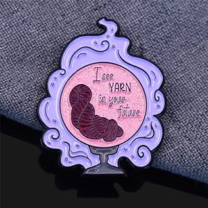 Yarn Future Crystal Ball Enamel Pin