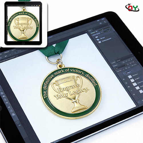 Design Page - Gold Distilled Victory Medal_