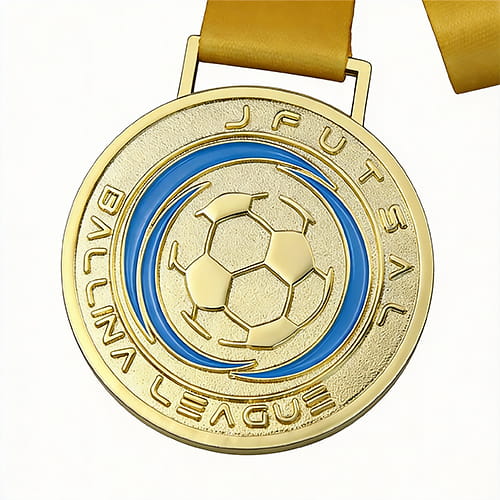 Gold Championship Award Soccer Medal