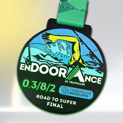 Grow in the Dark Swimming Medal