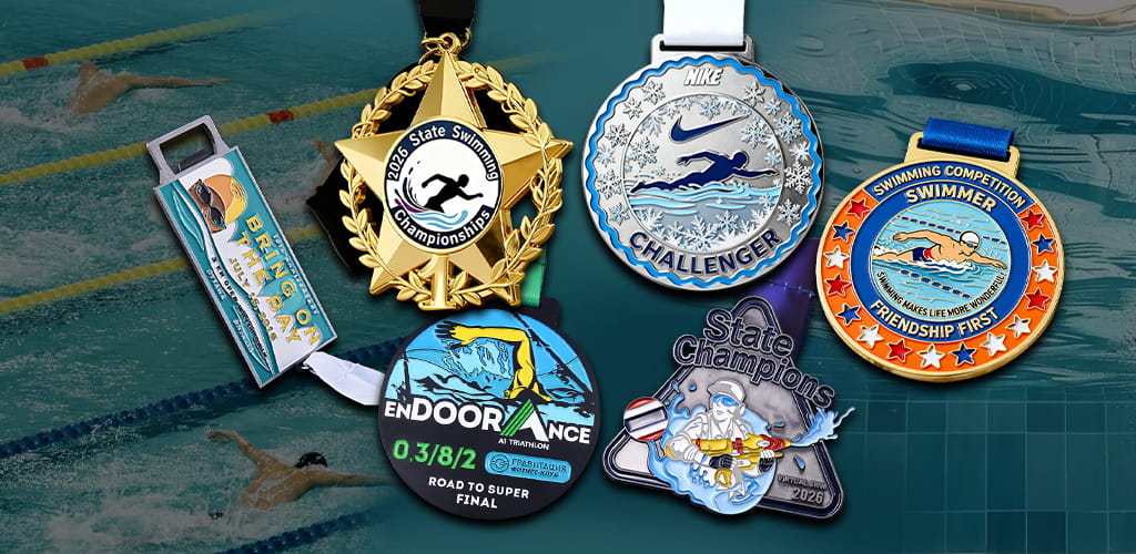 Swimming Medals Banner - Mobile