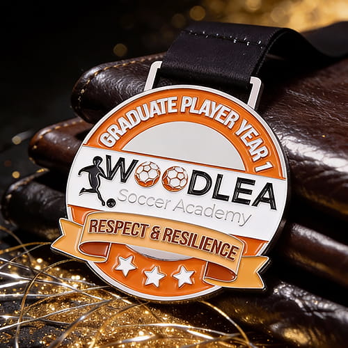 Woodlea Soccer Academy Y1 Graduate Medal
