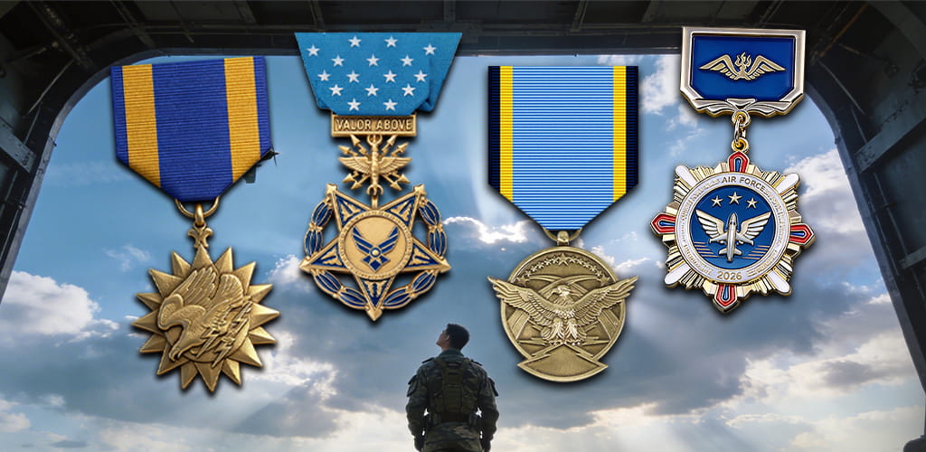 Air Force Medals Banner - Mobile