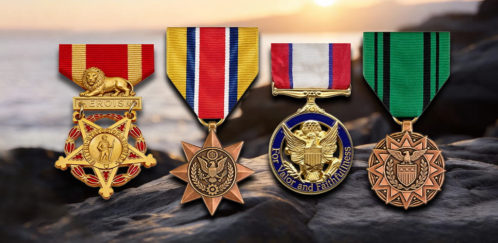 Army Medals Banner - Mobile