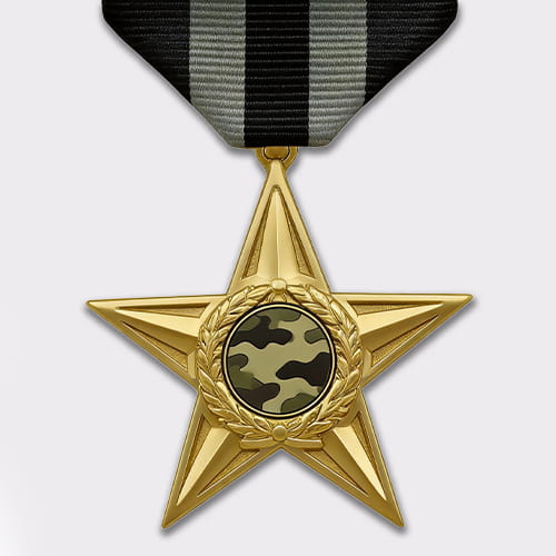 Gold Pentagram Military Merit Medal