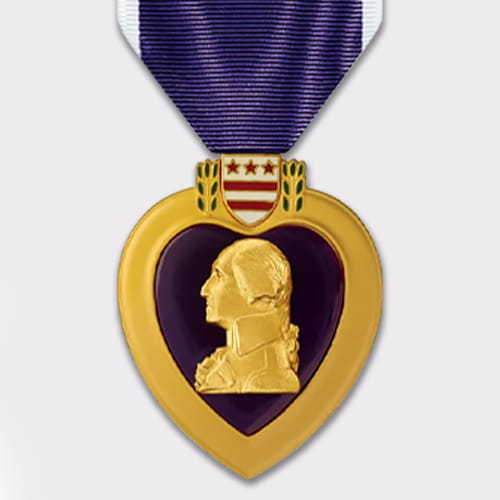 The Classic Heart-Shaped Military Medal