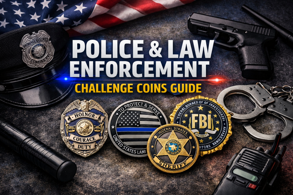 Police and law enforcement challenge coins