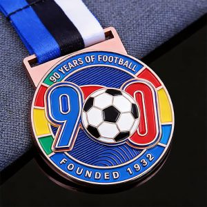 Color Spectrum 90th Year Football Award Medal