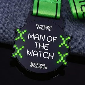 Digital Soccer Grow in the Dark Medal