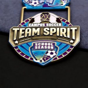 Campus Soccer Team Spirit Medal