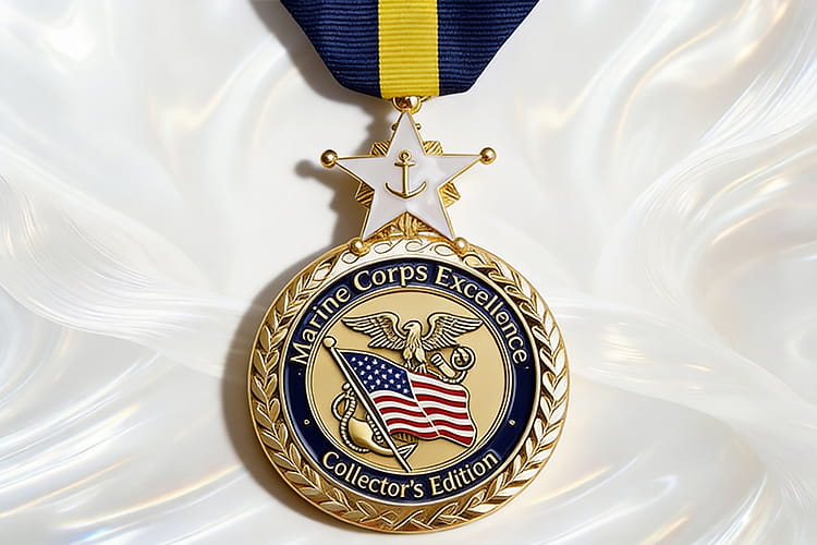 Custom Pendant Star Excellence Medal