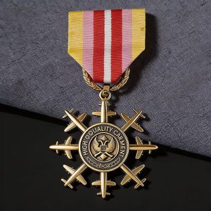 Cut-Out Starburst Wings Air Force Medal