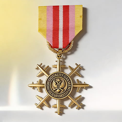 Cut-Out Starburst Wings Air Force Medal