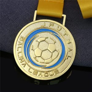 Gold Championship Award Soccer Medal