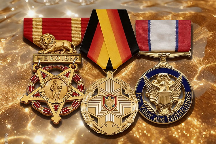 Patriotic Star & Eagle Army Medals