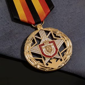 Precision-Cut Royal Shield Star Medal