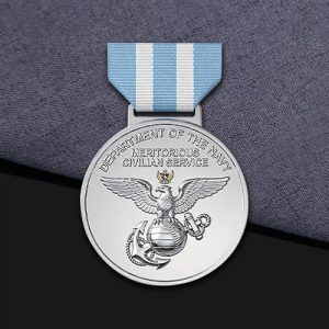 Silver Globe & Anchor Civilian Service Award Medal