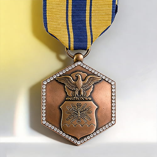 The Reinstones Azure & Gold Laurel Medal