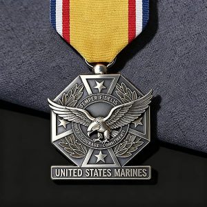 3D Embossed Marine Corps Medal