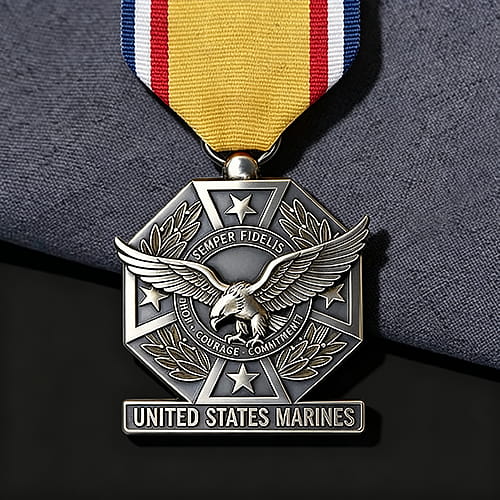3D Embossed Marine Corps Medal
