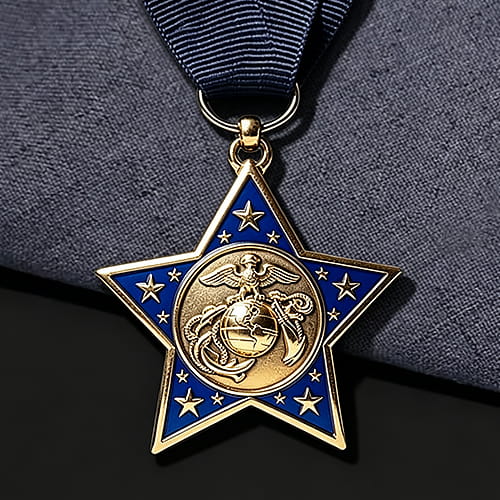 Azure Star of Honor Marine Corps Medal