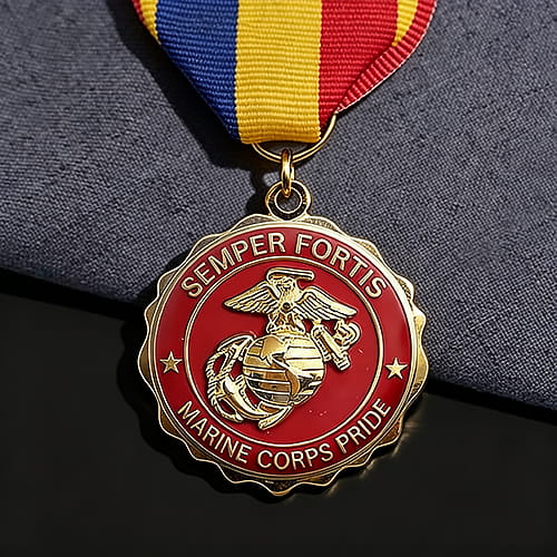 Epoxy Classic Gold Marine Corps Medal