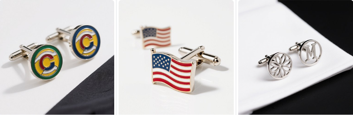 Custom Cufflinks & Tie Clips