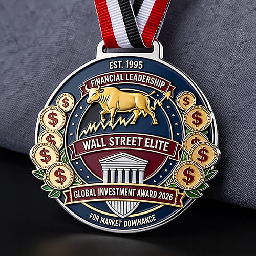 Bull Market Financial Corporate Medal