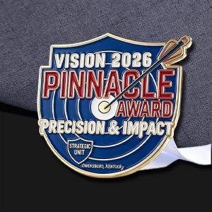 Custom Shield Enamel Recognition Medal